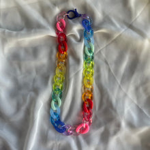 Load image into Gallery viewer, Rainbow Acrylic Short Necklace 2

