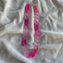 Load image into Gallery viewer, Pink Acrylic Short Necklace
